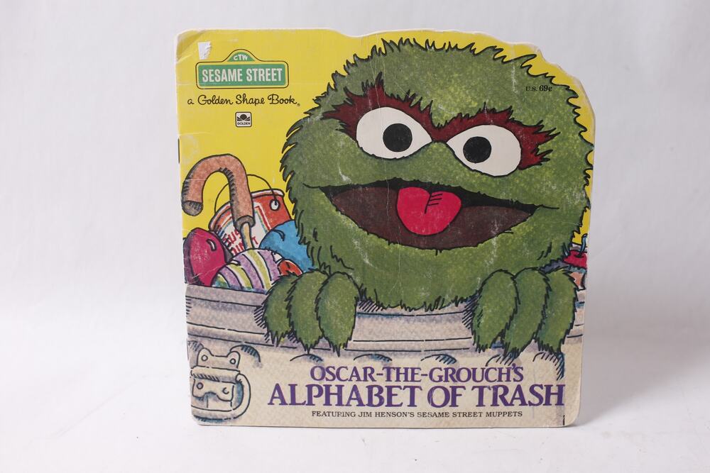 Sesame Street Oscar-the-Grouch Alphabet 1977 Children's Book ~ 260602-WH M-15-02